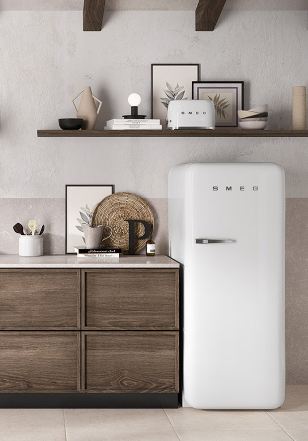 SMEG modern refrigerator in white
