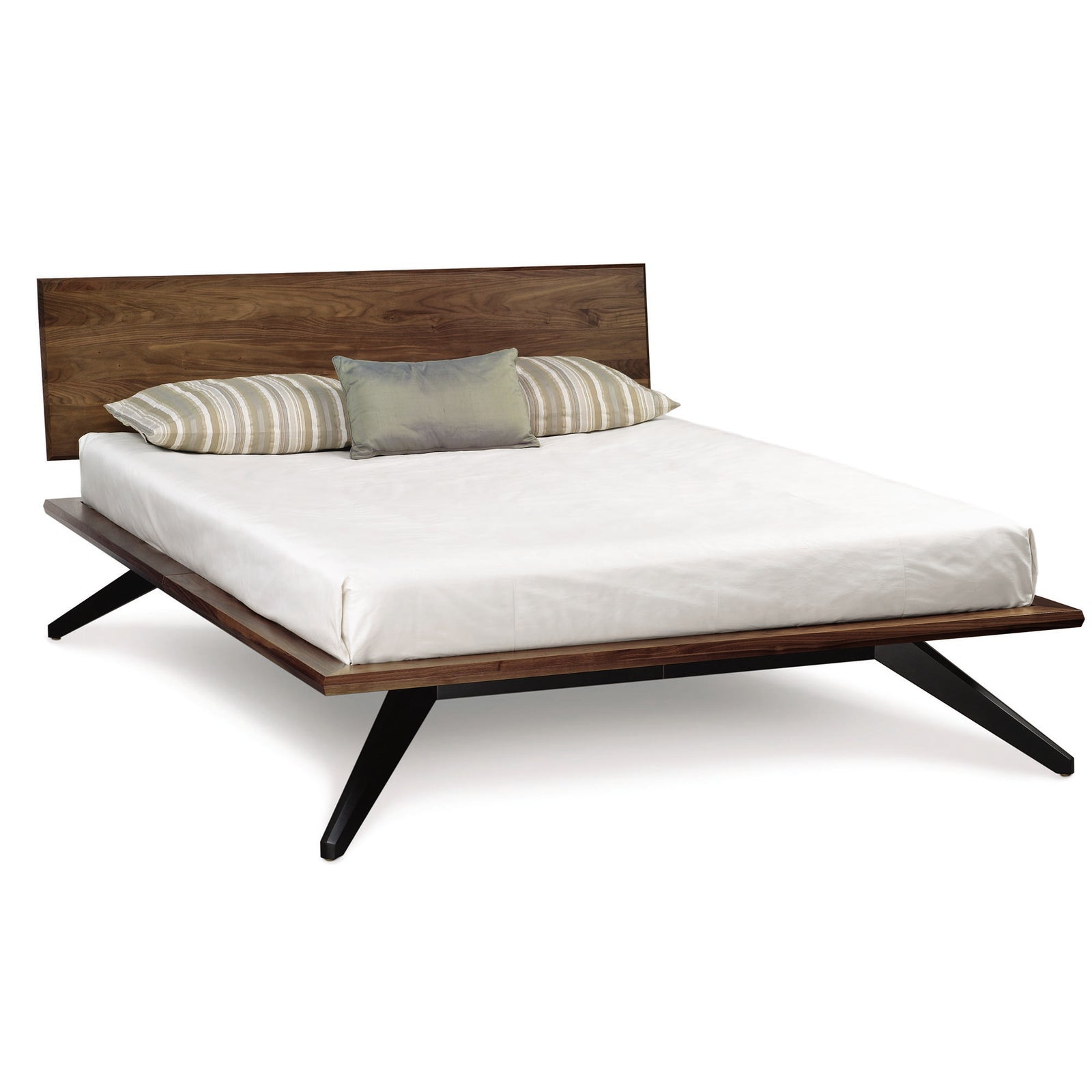 Astrid Walnut Platform Bed