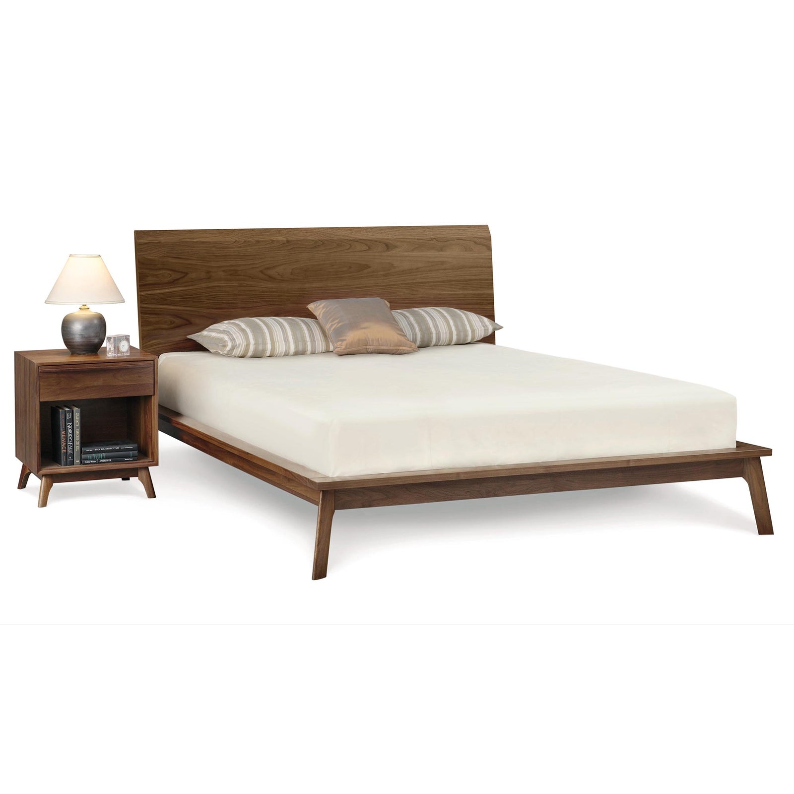 Catalina Walnut Platform Bed