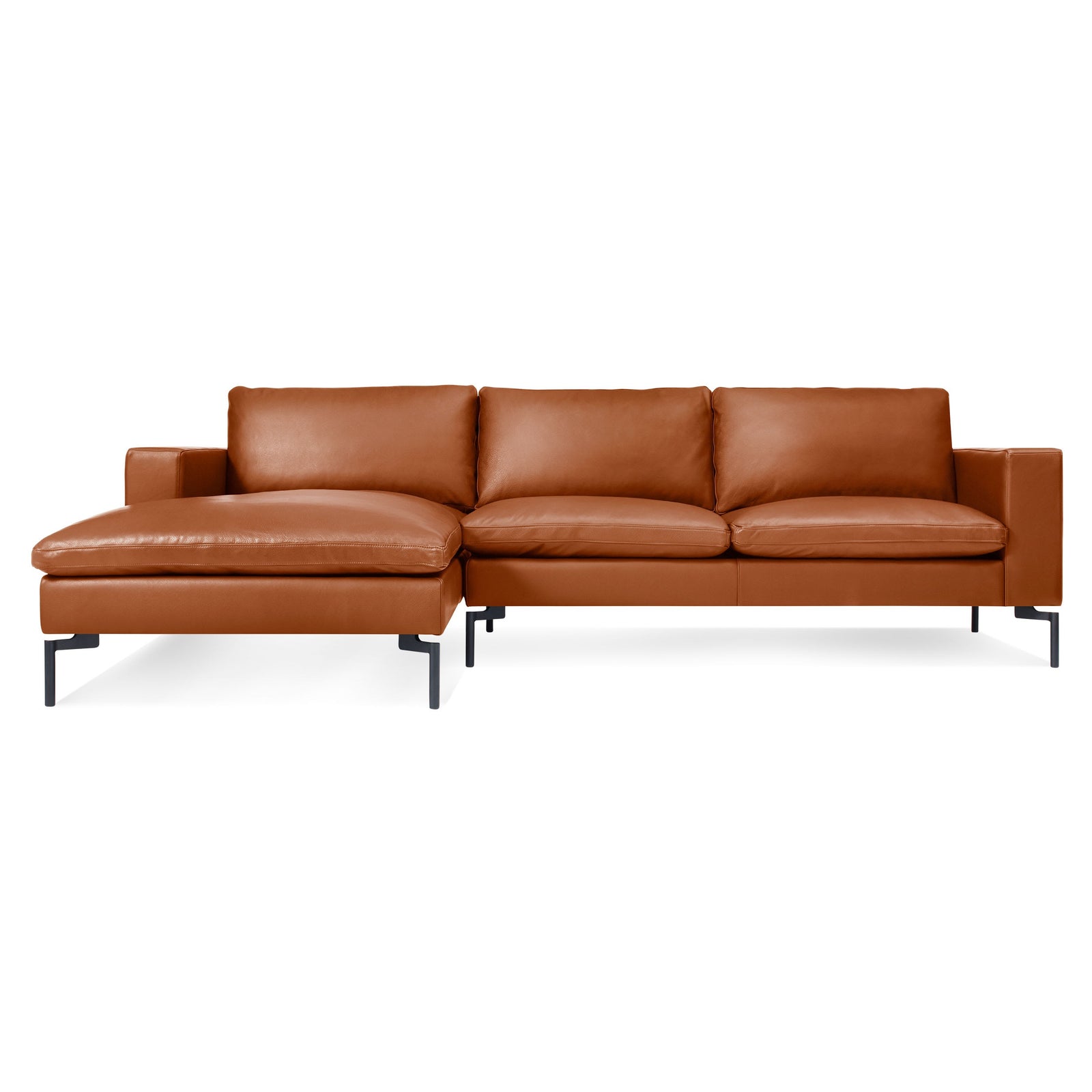 New Standard Leather Sofa w/ Chaise